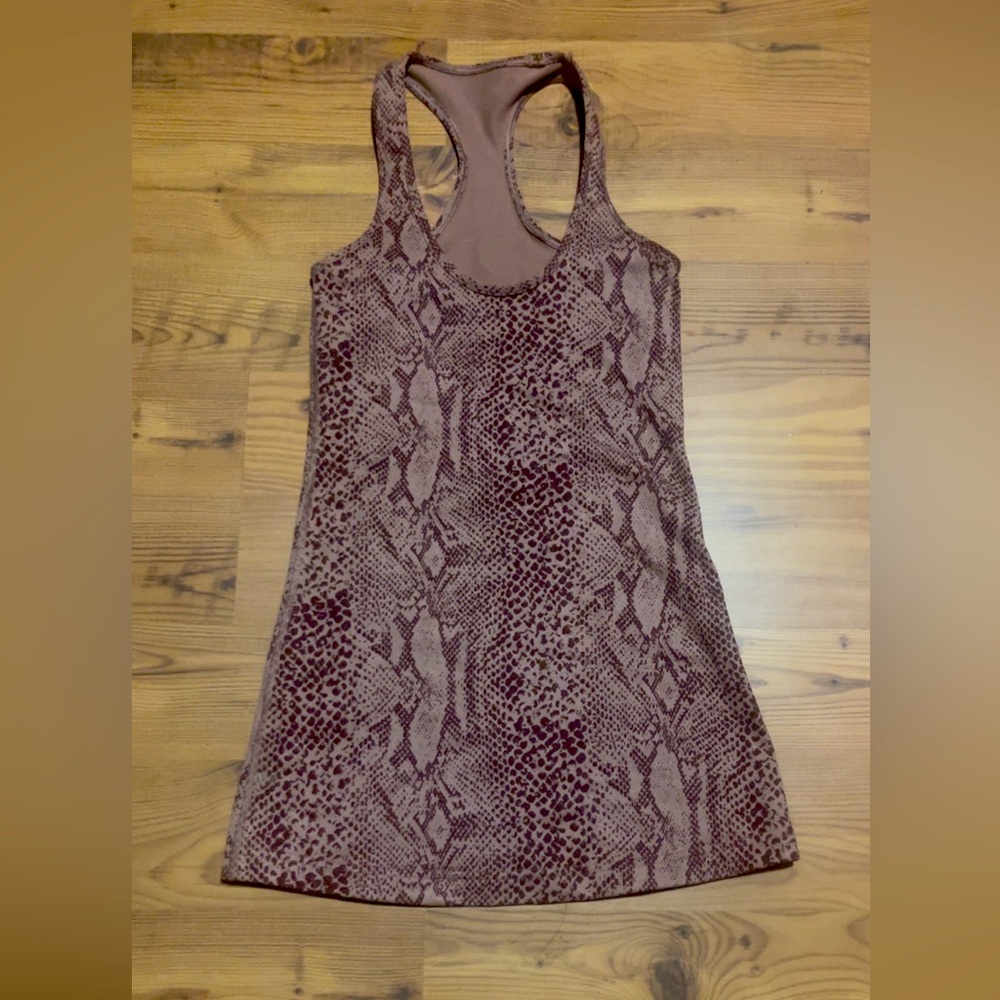 Lululemon snake print racerback tank top